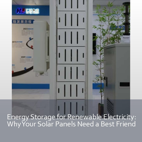 Energy Storage for Renewable Electricity: Why Your Solar Panels Need a Best Friend